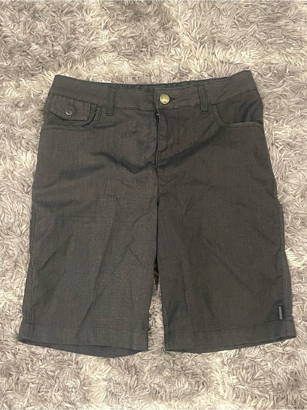Quiksilver Men's Charcoal Gray Textured Hybrid Shorts Size 28